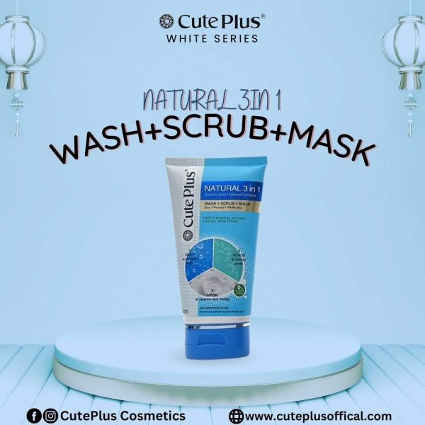 Natural 3 IN 1 Wash+Scrub+Mask